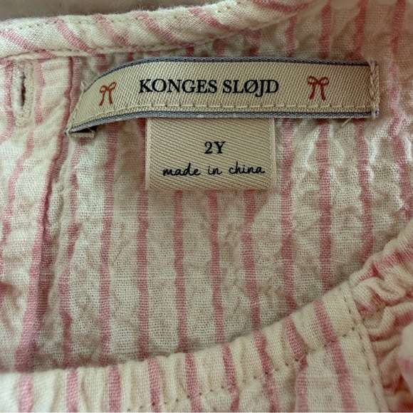 Konges Sløjd Baby Girls Ellie Frill Romper in Pink - Picture 9 of 11